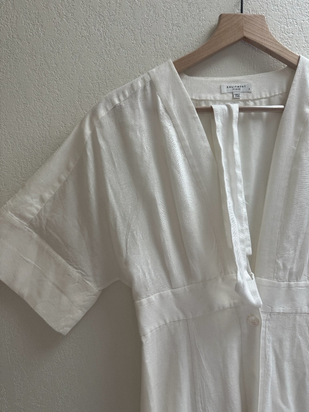 Equipment Nauman White Linen Dress
